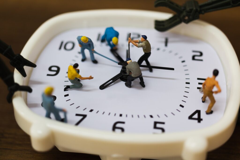clockwatching at work