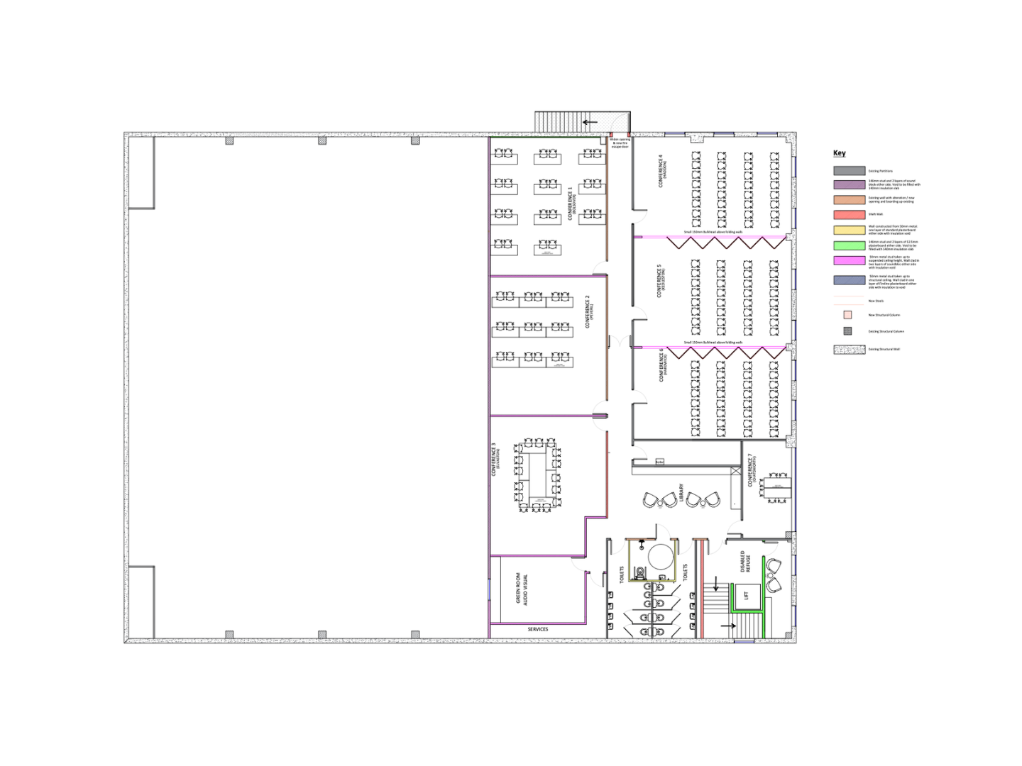 riverside fit-out case study cad plan
