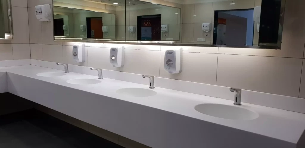 Washroom toilet from aci