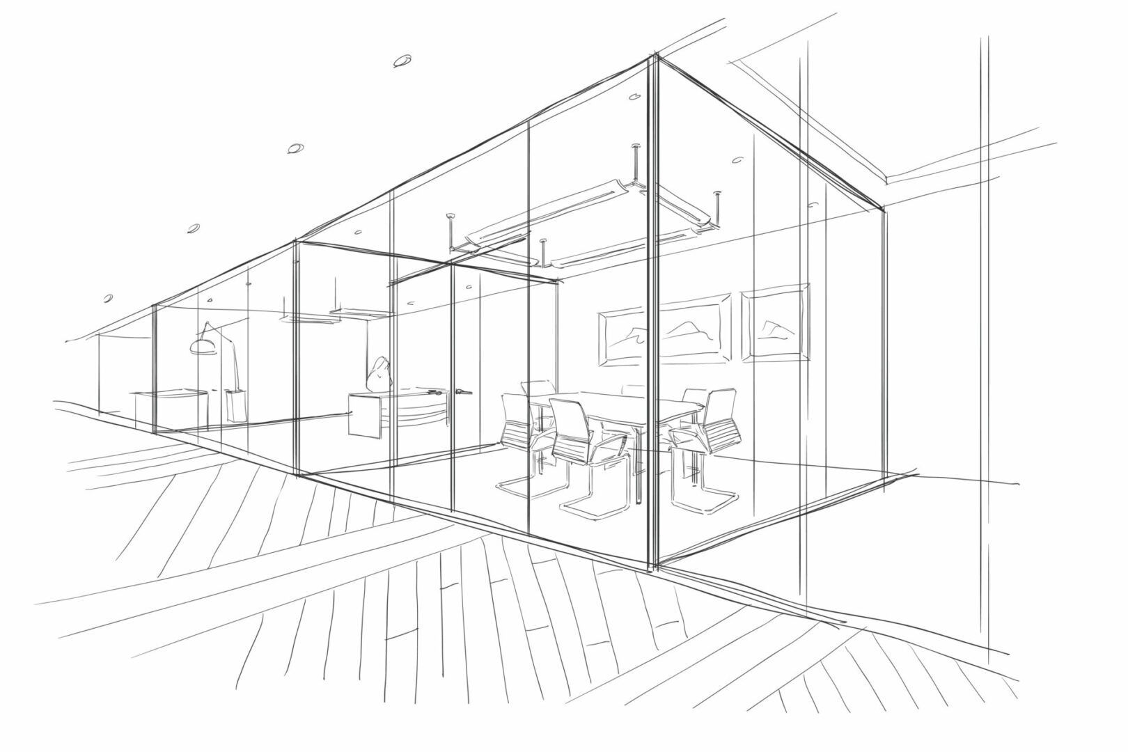 Office sketch scaled from aci