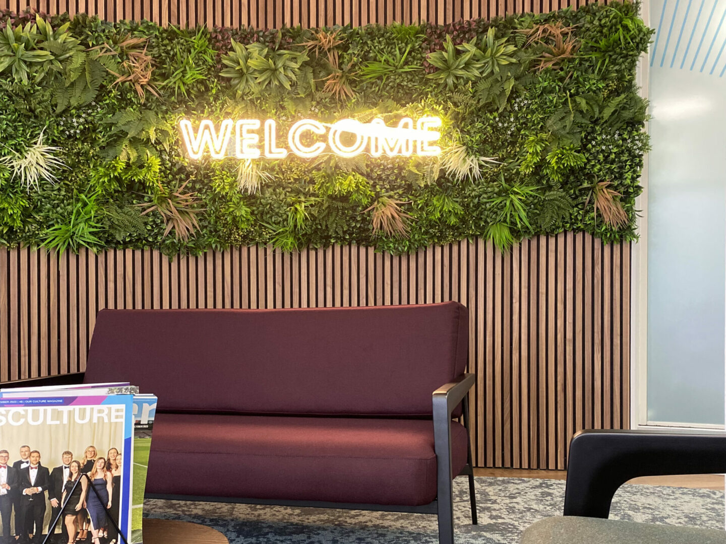 reception area fit out design