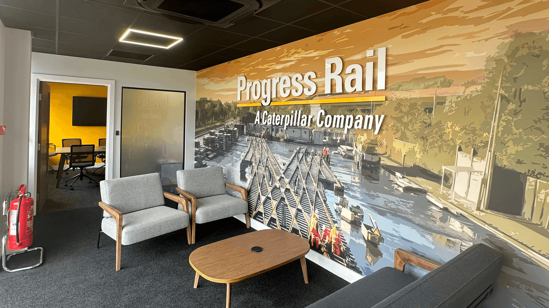 progress rail office fit out